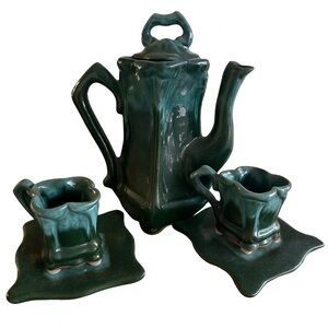 Green Ceramic Tea Set